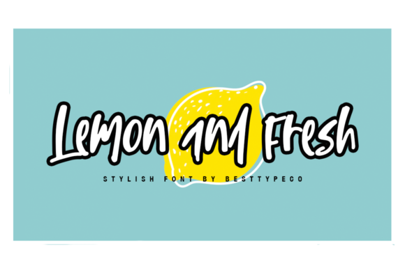 Lemon and Fresh Font Poster 1