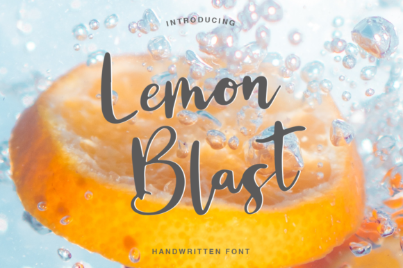 Lemon Blast Font Poster 1