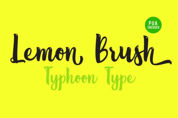 Lemon Brush Font Poster 1