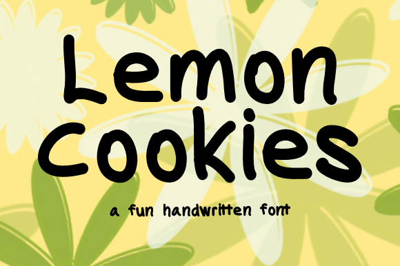 Lemon Cookies Font Poster 1