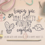 Lemon Pie Funfont Duo Font Poster 1