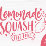 Lemonade Squash Font Poster 1