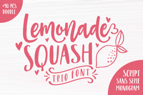 Lemonade Squash Font Lemonade Squash Font Poster 1