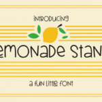 Lemonade Stand Font Poster 1