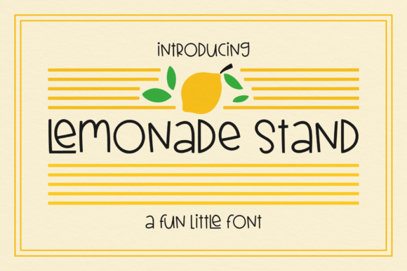 Lemonade Stand Font Poster 1