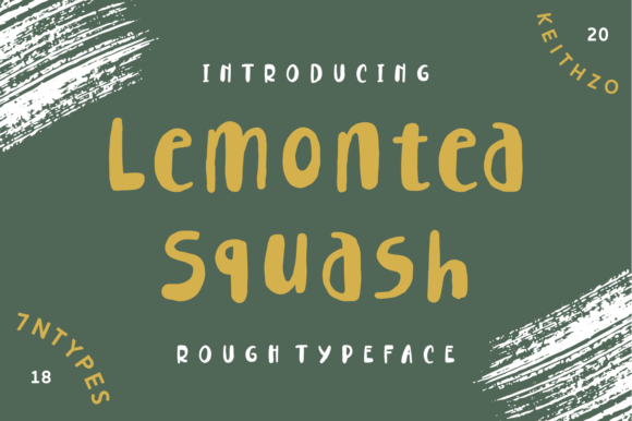 Lemontea Squash Font Lemontea Squash Font Poster 1