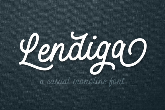 Lendiga Font Poster 1