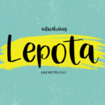 Lepota Font Poster 1
