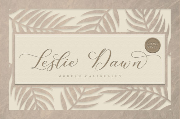 Leslie Dawn Font Poster 1