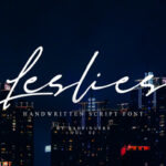 Leslies Script Font Poster 1