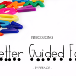 Letter Guided Font Poster 1