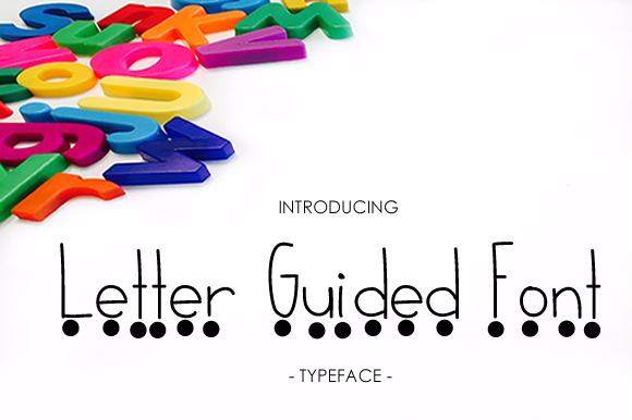 Letter Guided Font Poster 1