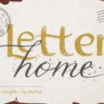 Letter Home Font Poster 1