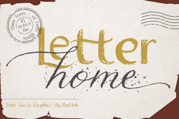 Letter Home Font Poster 1
