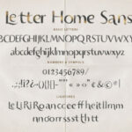 Letter Home Font Poster 16