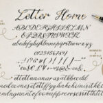 Letter Home Font Poster 18