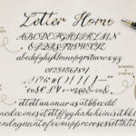 Letter Home Font Poster 18