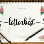 Letterbest Script Font Poster 1