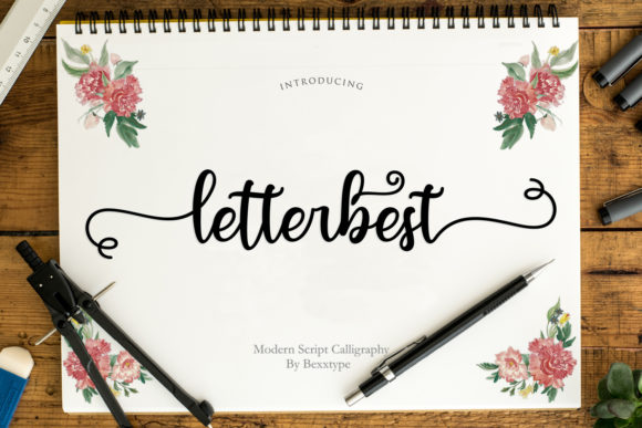 Letterbest Script Font Poster 1