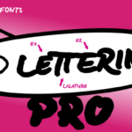 Lettering Pro Font Poster 1