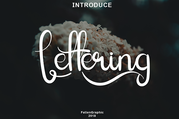 Lettering Script Font