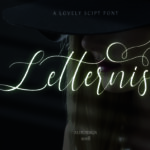 Letternisa Script Font Poster 1