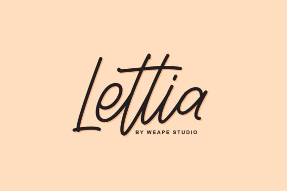 Lettia Font Poster 1