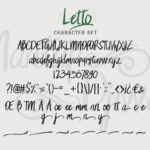 Letto Font Poster 6