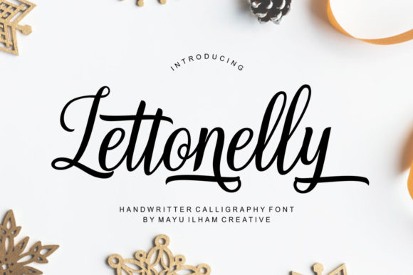 Lettonelly Font Poster 1