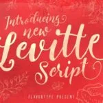 Levitte Font Poster 1