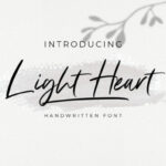Light Heart Font Poster 1
