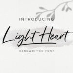 Light Heart Font Poster 1