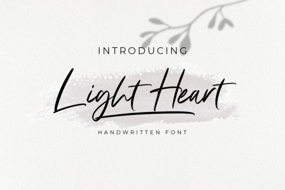 Light Heart Font Poster 1