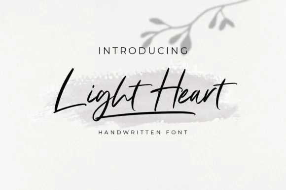 Light Heart Font Light Heart Font Poster 1
