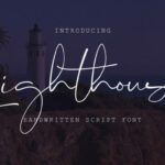 Lighthouse Script Font Poster 1