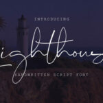 Lighthouse Script Font Poster 1