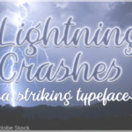 Lightning Crashes Font Poster 1