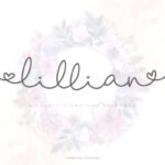 Lillian Script Font Poster 1