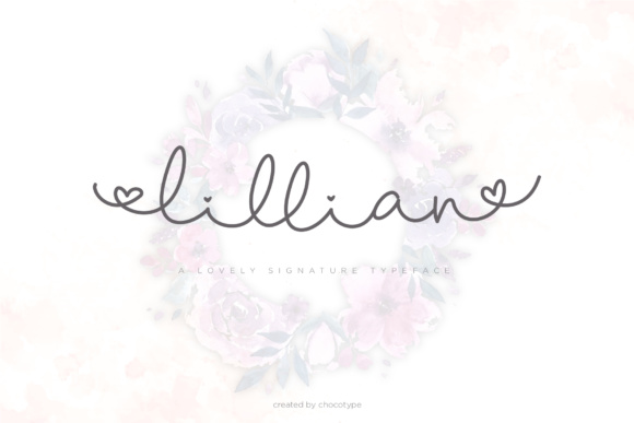 Lillian Script Font Poster 1