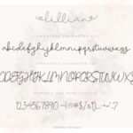 Lillian Script Font Poster 7