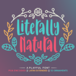 Literally Natural Font Poster 1