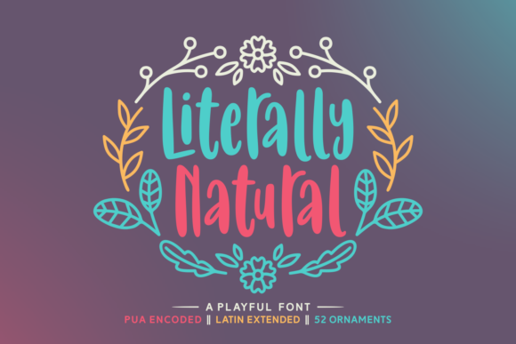 Literally Natural Font Poster 1