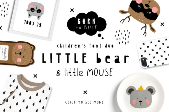 Little Bear & Little Mouse Duo Font