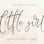 Little Girl Font Poster 1