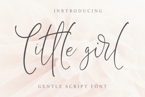 Little Girl Font Poster 1