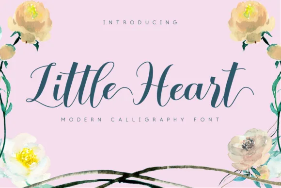 Little Heart Font Little Heart Font Poster 1