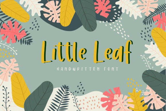 Little Leaf Font Poster 1