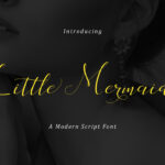 Little Mermaid Font Poster 2