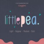 Little Pea Font Poster 1