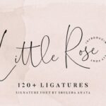 Little Rose Font Poster 1